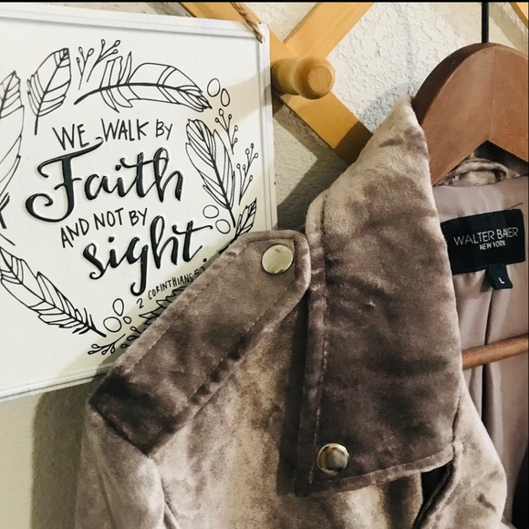 ⭐️🌟Walter Baker Velvet light Purple Motto Jacket Sz L - Picture 8 of 11